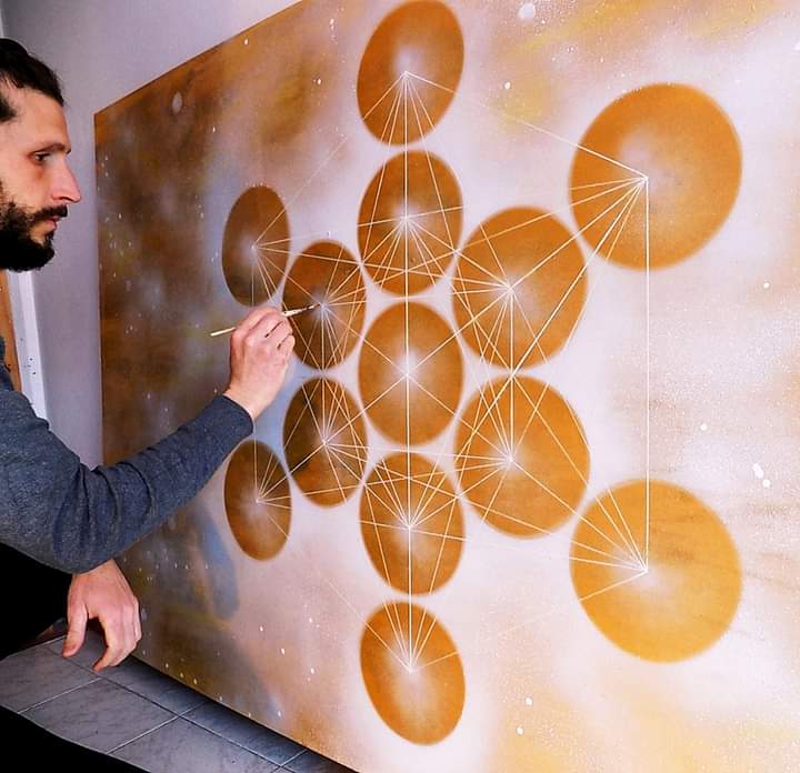 Artist at work - Metatron Cube